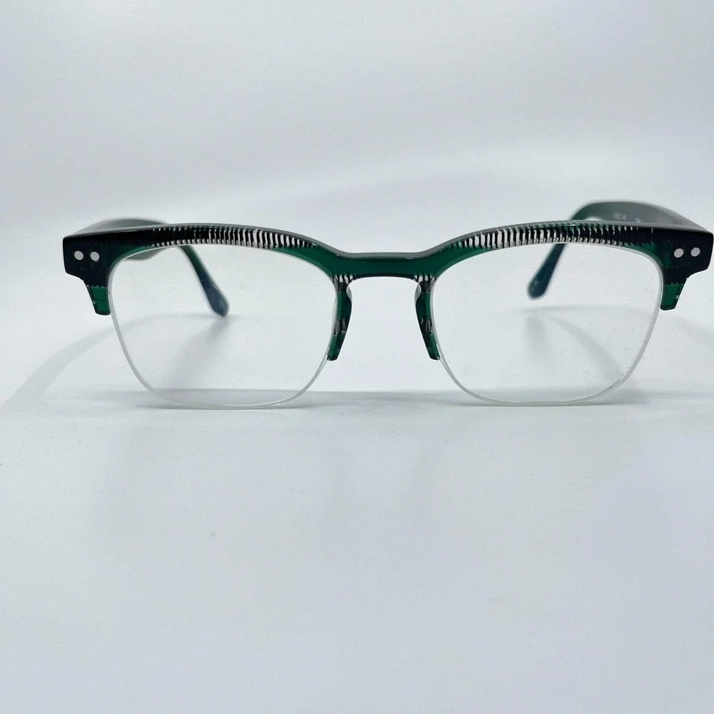 See Eyewear Eyeglasses‎ Frame Green Clear Full Rim 51-21-145 C204 H7009